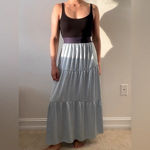 women's tiered boho maxi skirt